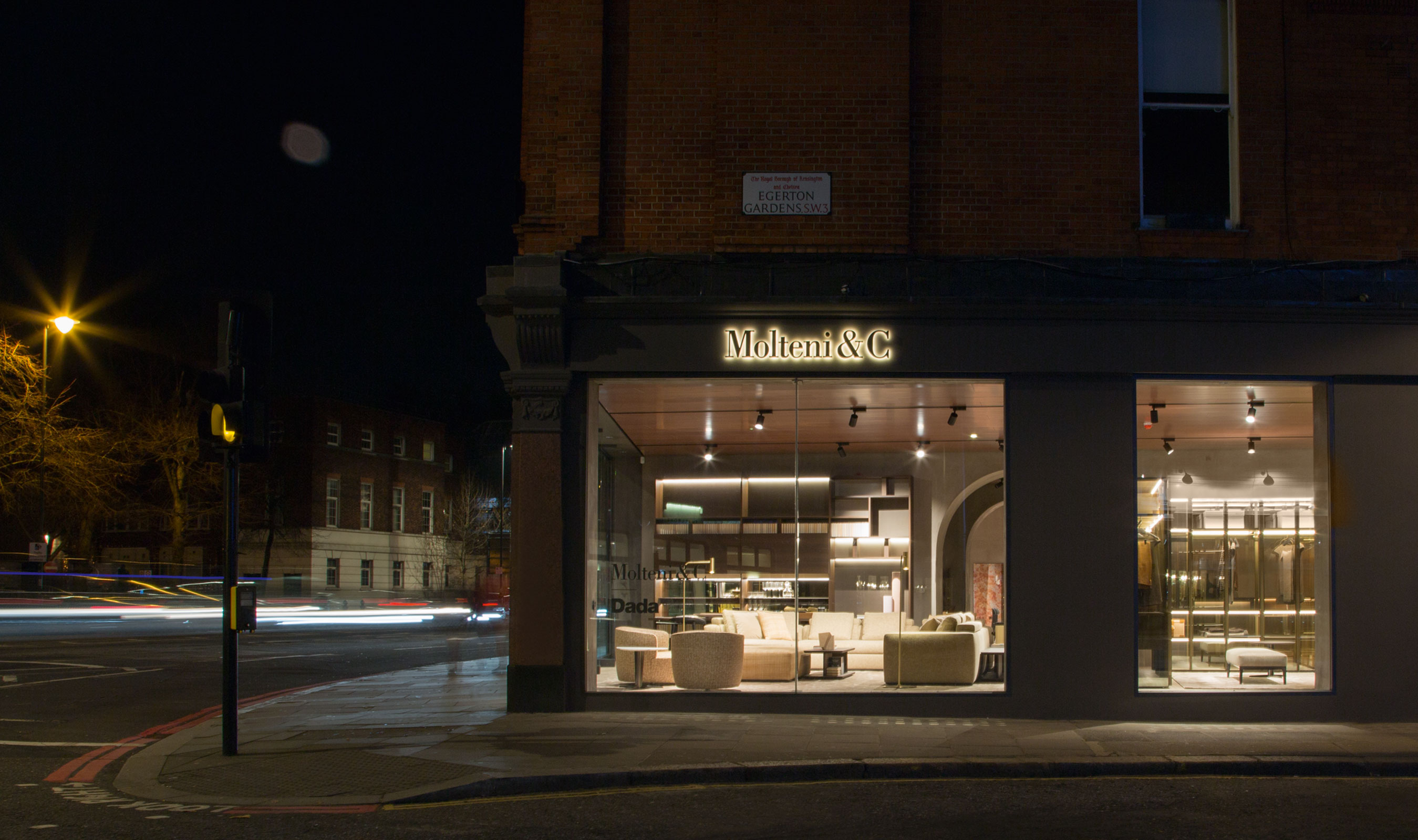 Italian design furniture showroom